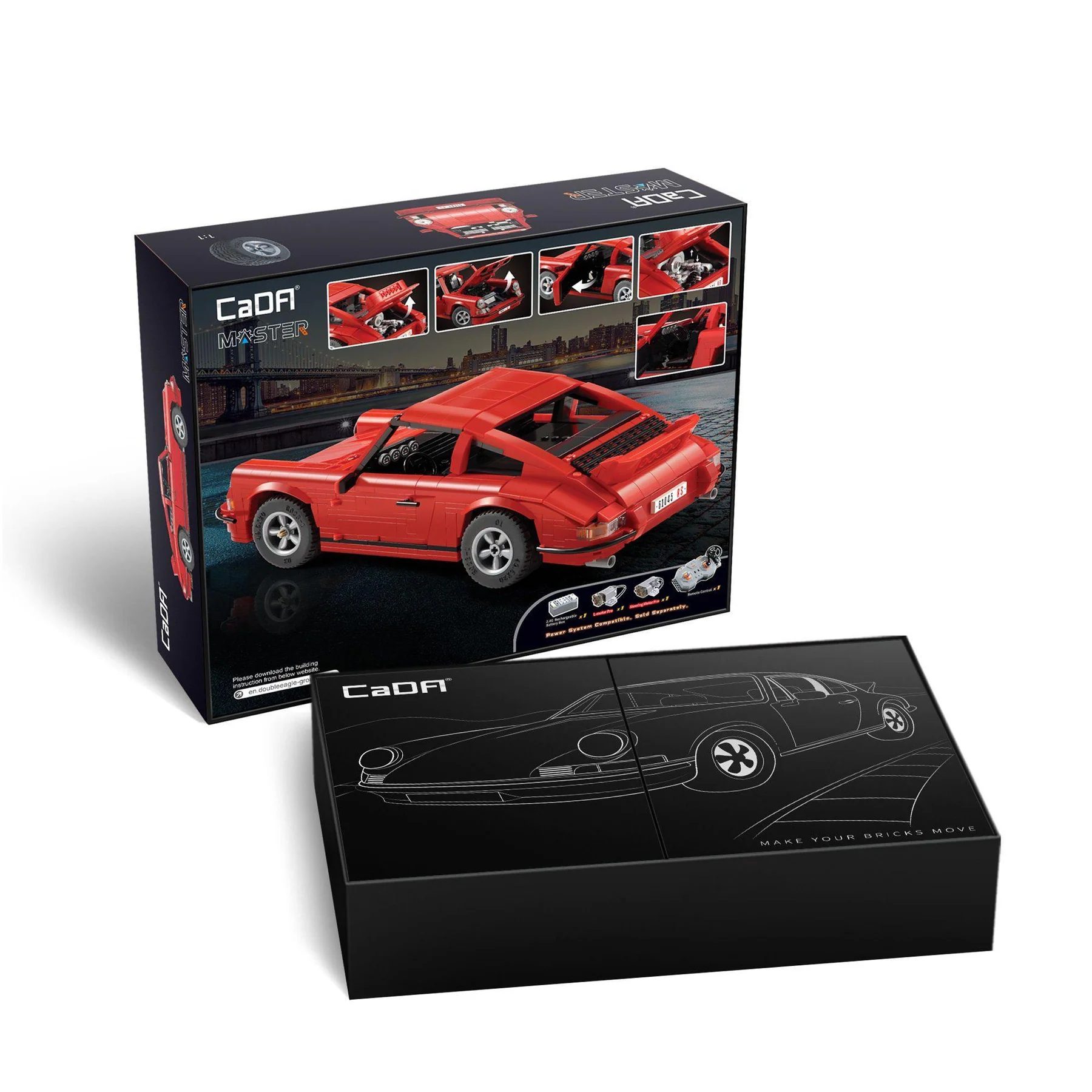 CADA - Master Series Classic Sports Car Set (1429Pc 1:12.5 Scale Set) - Image 5