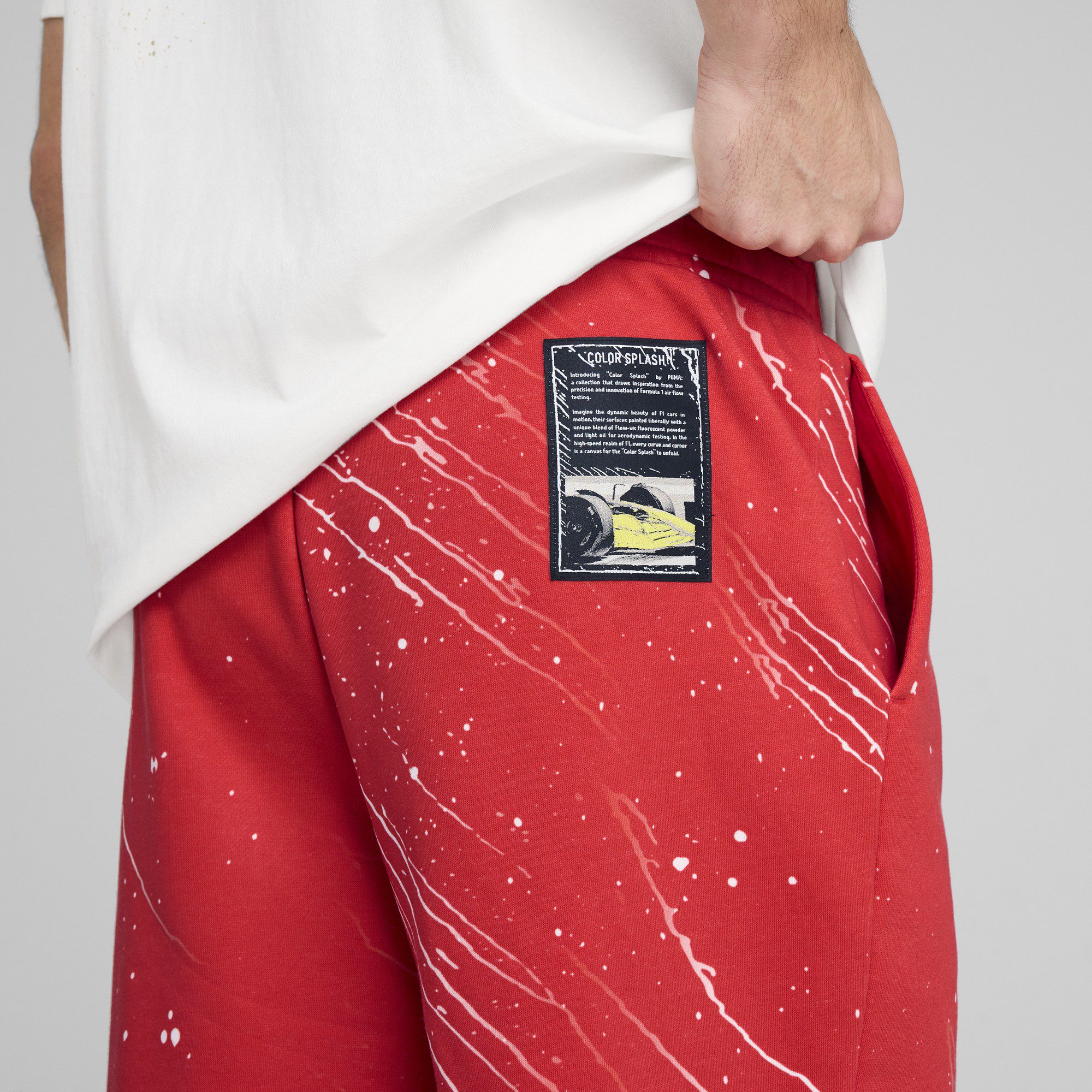 Scuderia Ferrari HP Race Colour Splash Shorts Men - Rosso Corsa - Image 3
