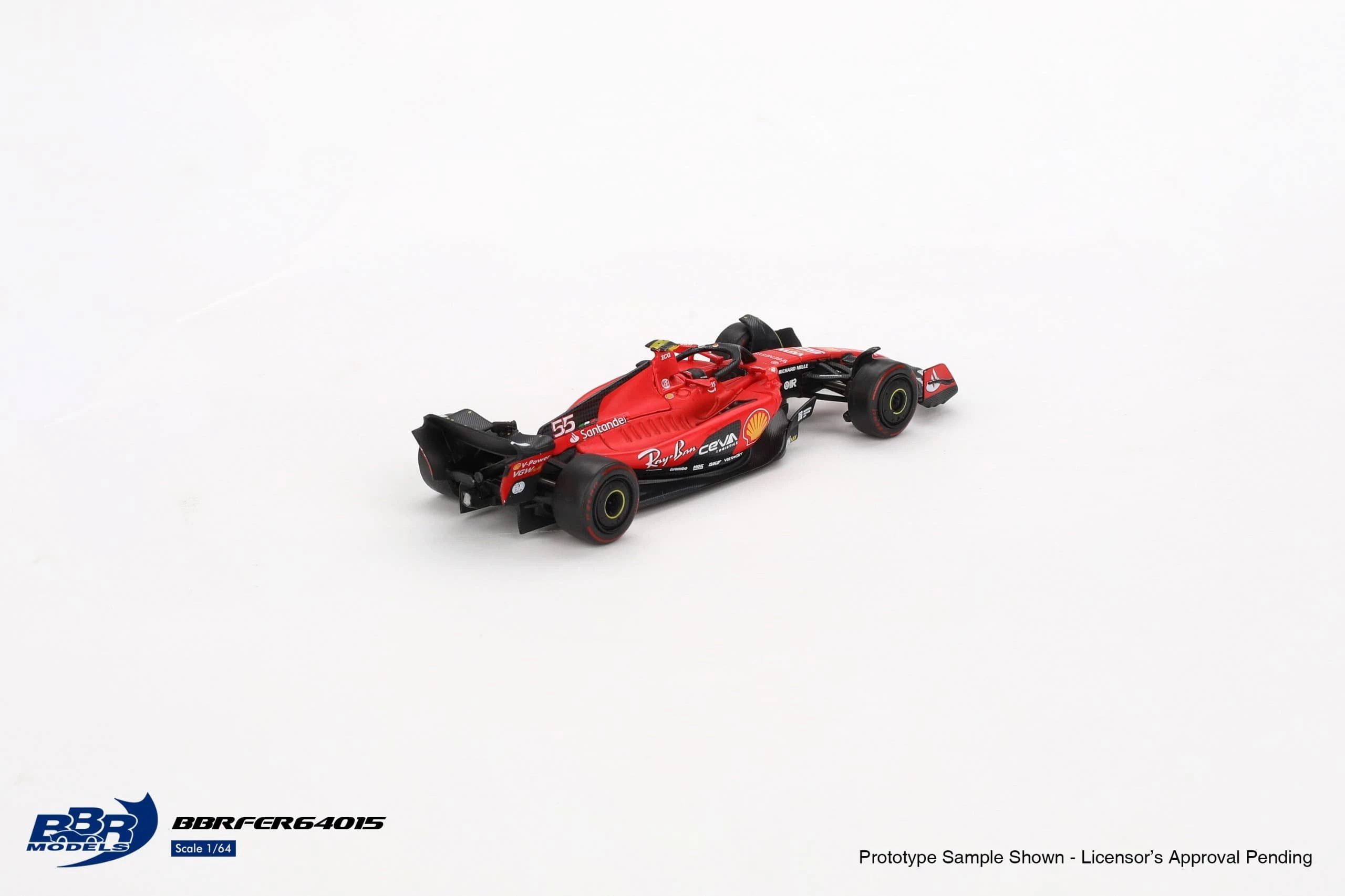BBR Models - Ferrari SF-23 #55 Carlos Sainz F1 "Bahrain GP" 2023 (1/64 Scale Model) - Image 2