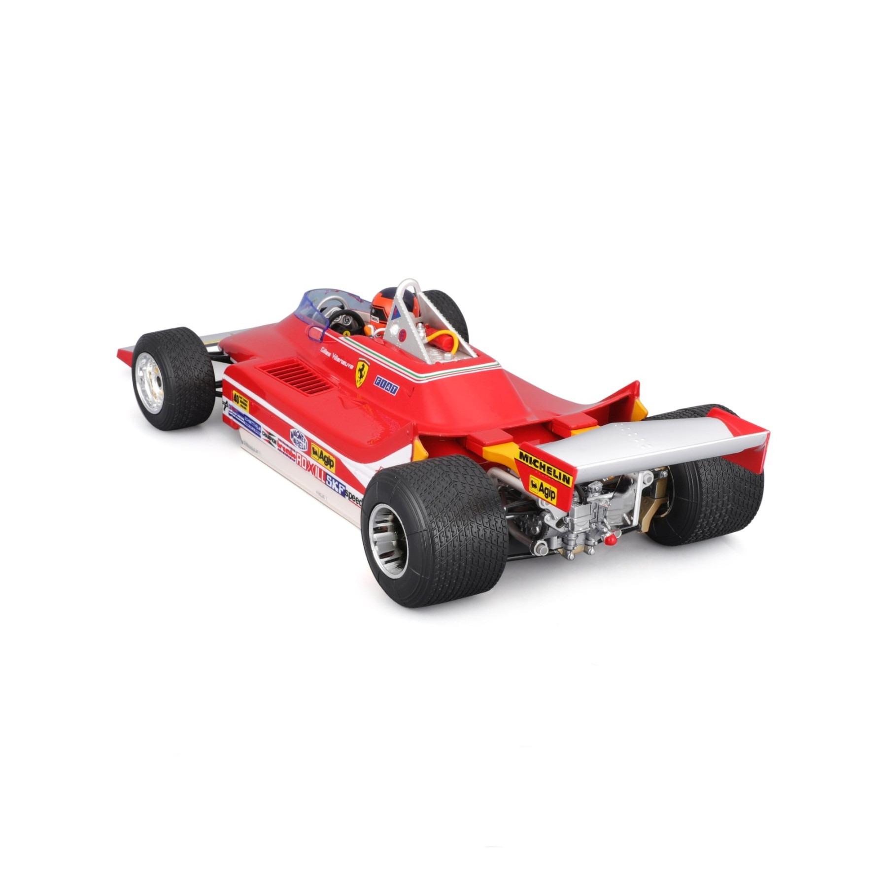 Bburago - Ferrari 312T4 #12 Gilles Villeneuve 1979 GP USA East Winner (1/18 Scale Model) - Image 2