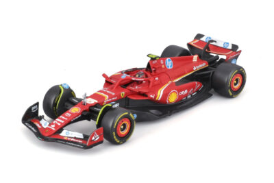 Bburago - Ferrari F1 SF-24 2024 with collectors hardcase - #55 C. Sainz (1/43 Scale Model)