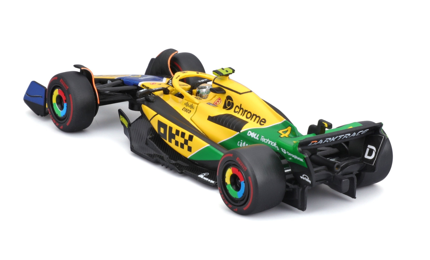 Bburago - McLaren Team F1 MCL38 2024 Senna w/collector hardcase #4 Norris Bburago (1/43 Scale Model) - Image 2