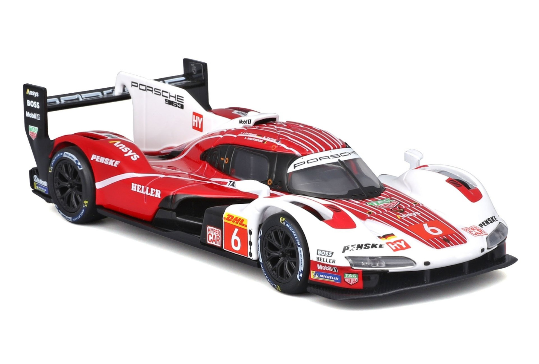 Bburago - Porsche Penske Motorsport 963 LMH #6 (1:43 Scale Model) with collectors hard case - Image 2