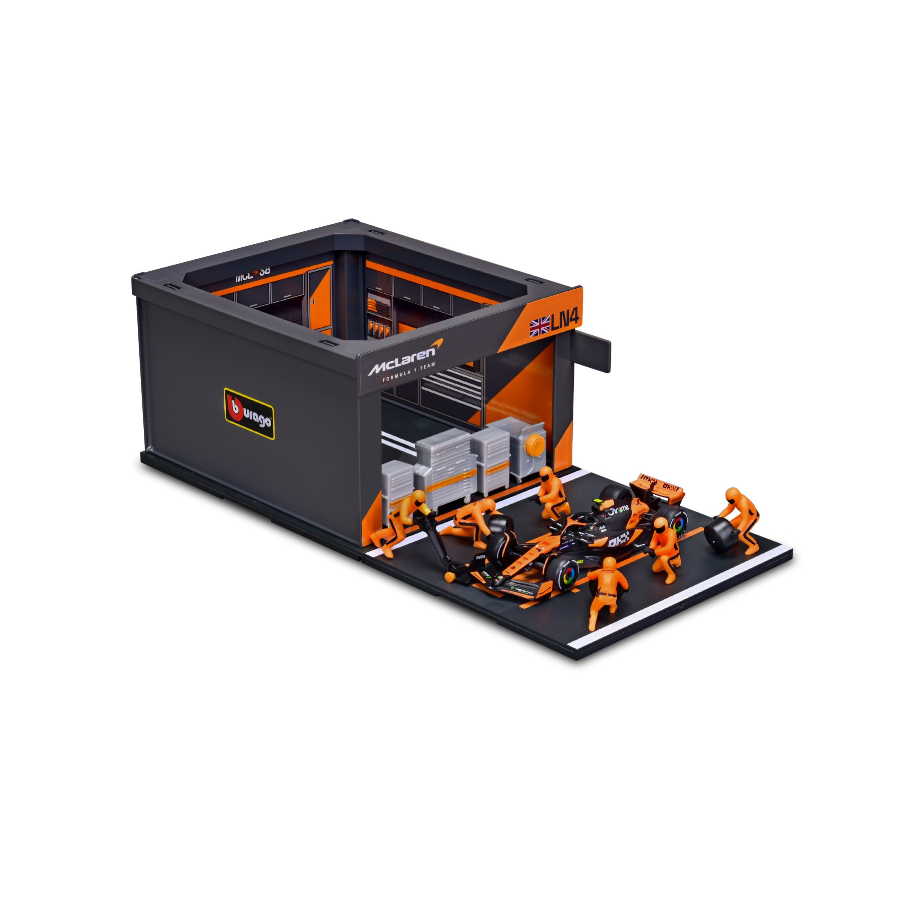 Bburago - McLaren F1 MCL38 2024 Pit Pass #4 Lando Norris (1:43 Scale Model) - Image 2