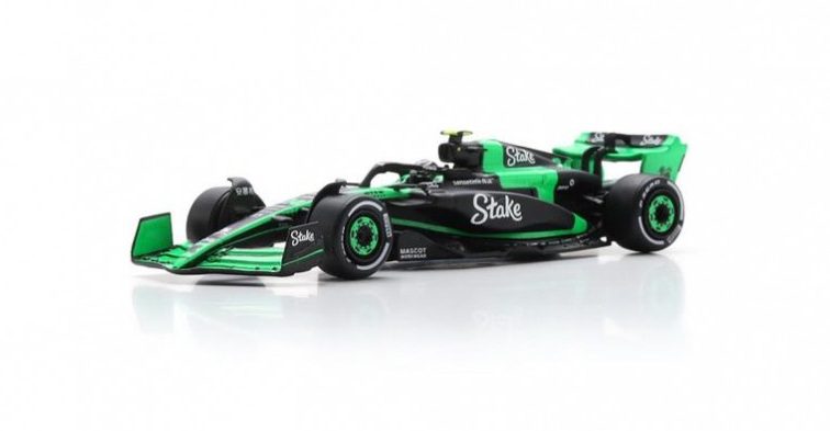 Spark - Kick Sauber C44 #24 Stake F1 Team Kick Sauber 2024 Zhou Guanyu (1/64 Scale Model) - Image 2