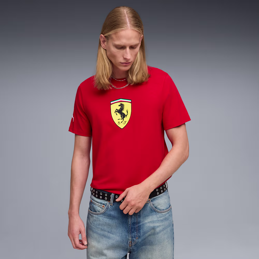 Scuderia Ferrari Men's Coloured Shield Tee