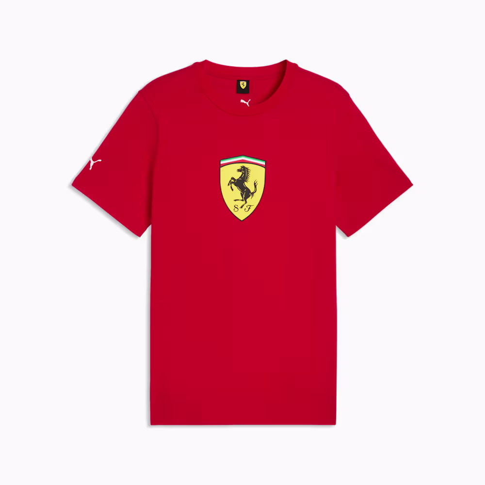 Scuderia Ferrari Men's Coloured Shield Tee - Image 4