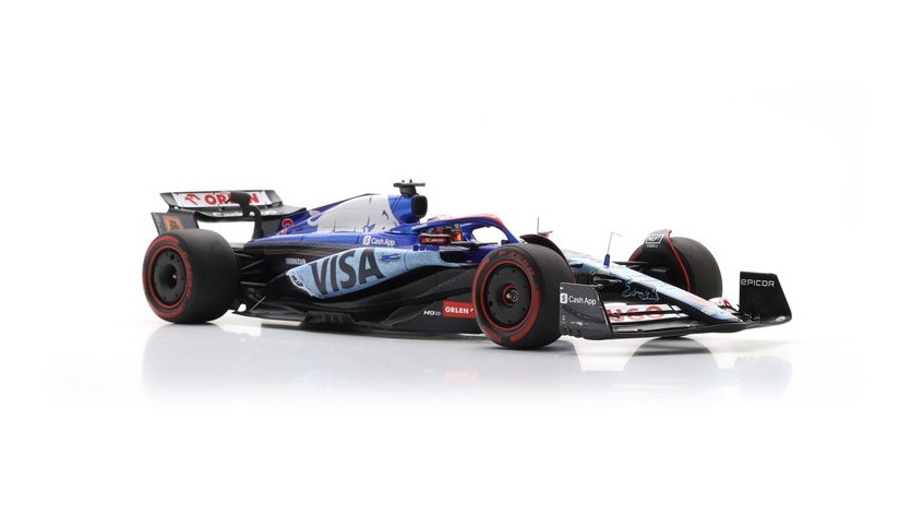 Spark - Visa Cash App RB VCARB 01 #3 Singapore GP 2024 Daniel Ricciardo "Last Race" (1/18 Scale Model) - Image 3