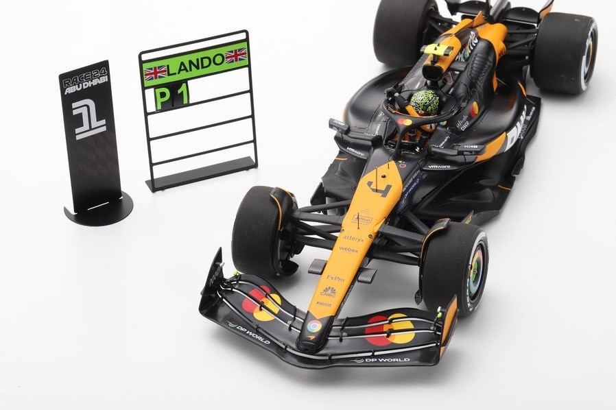 Spark - McLaren MCL38 #4 Mclaren F1 Team - Winner Abu Dhabi GP 2024 Lando Norris (1/18 Scale Model) - Image 6