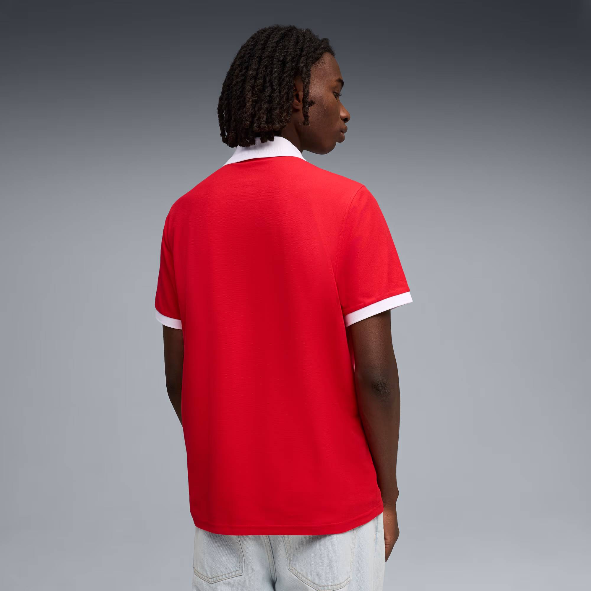 Scuderia Ferrari Pique Polo Men - Rosso Corsa - Image 2