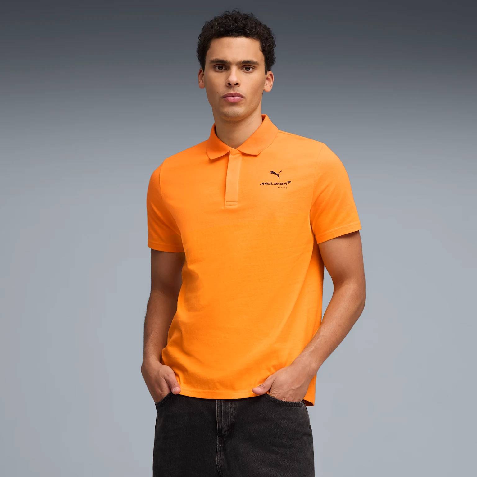 McLAREN RACING Men's Polo - Papaya - Image 3