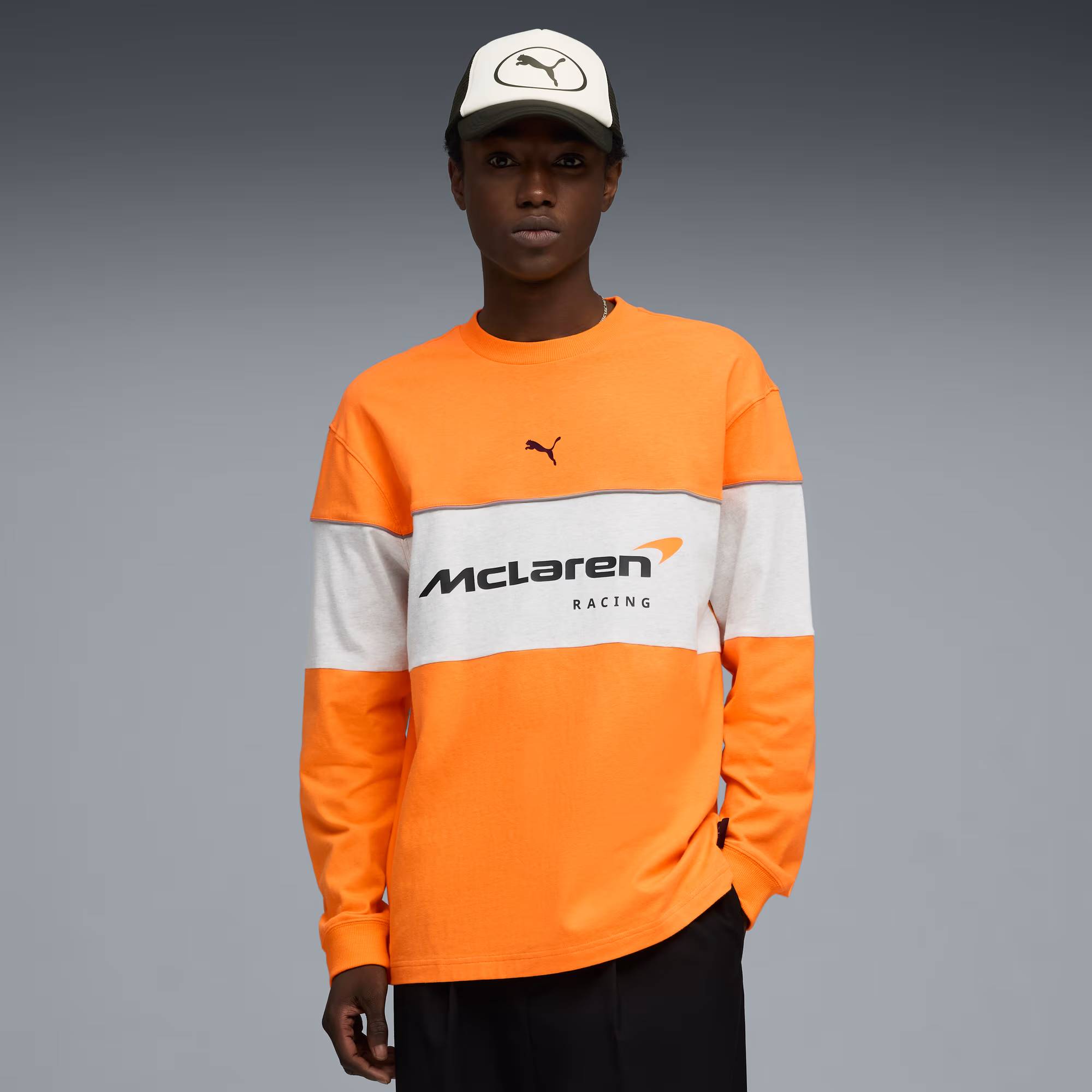McLAREN RACING Men's Long Sleeve Tee - Papaya