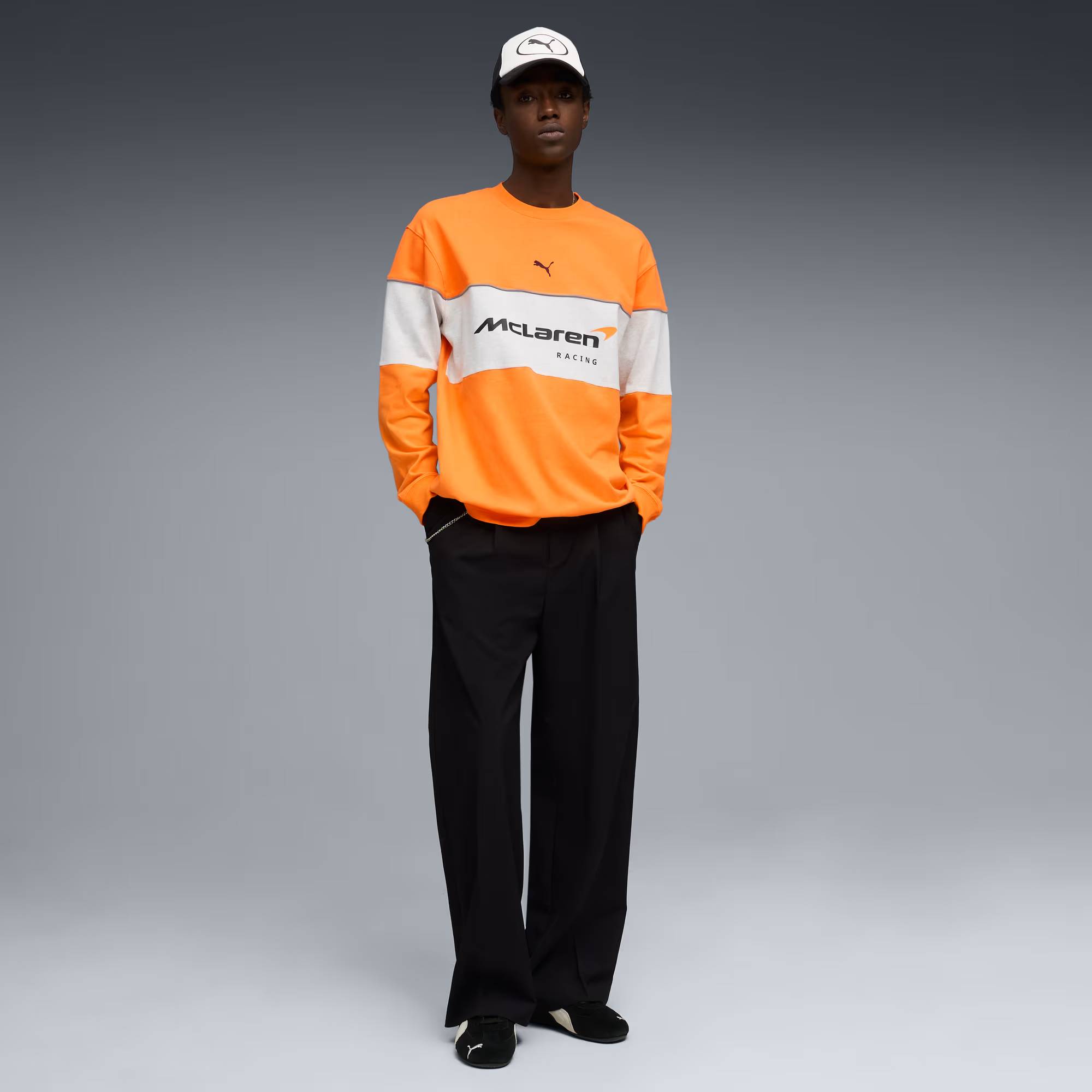 McLAREN RACING Men's Long Sleeve Tee - Papaya - Image 3