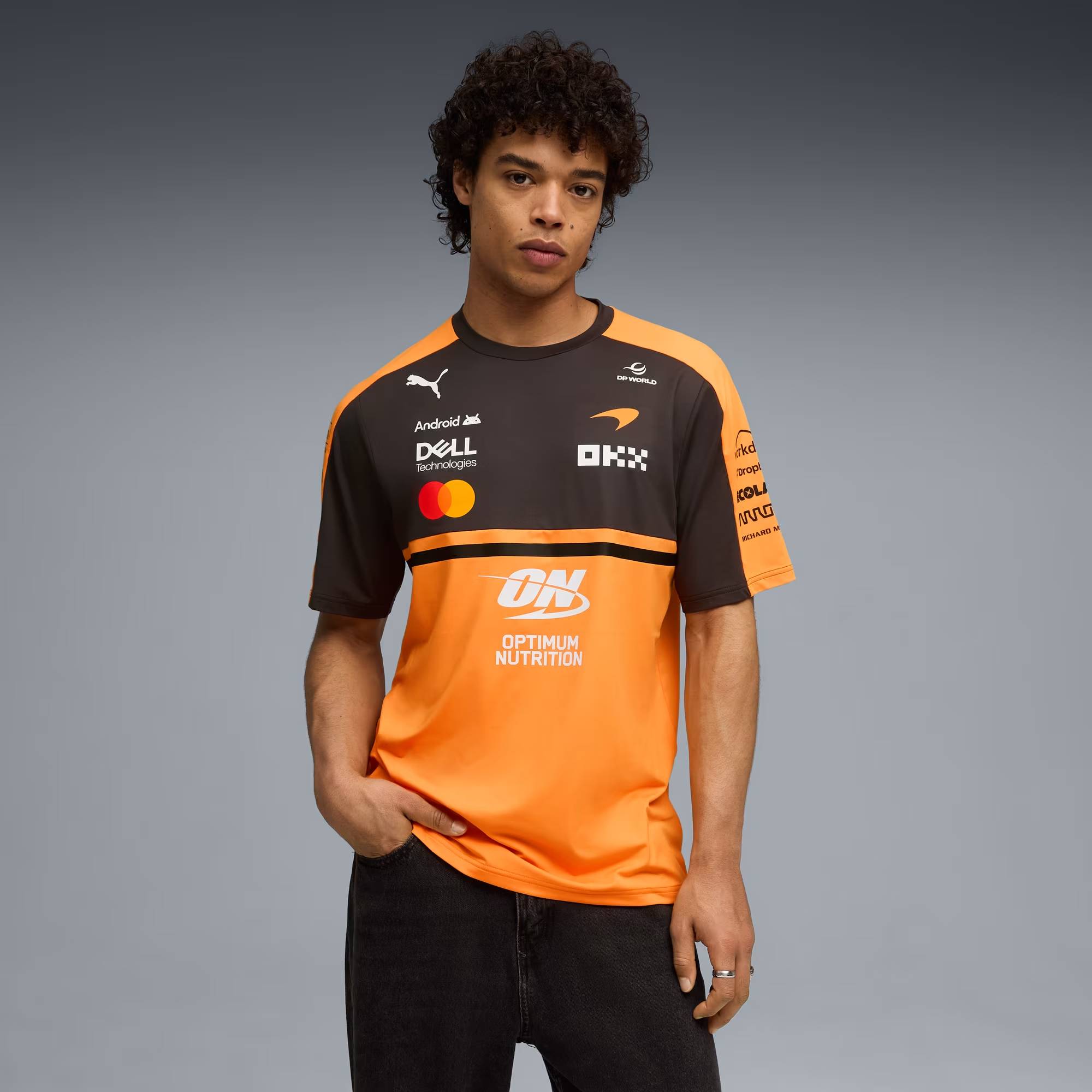 PUMA x McLAREN RACING Replica Tee Men Papaya
