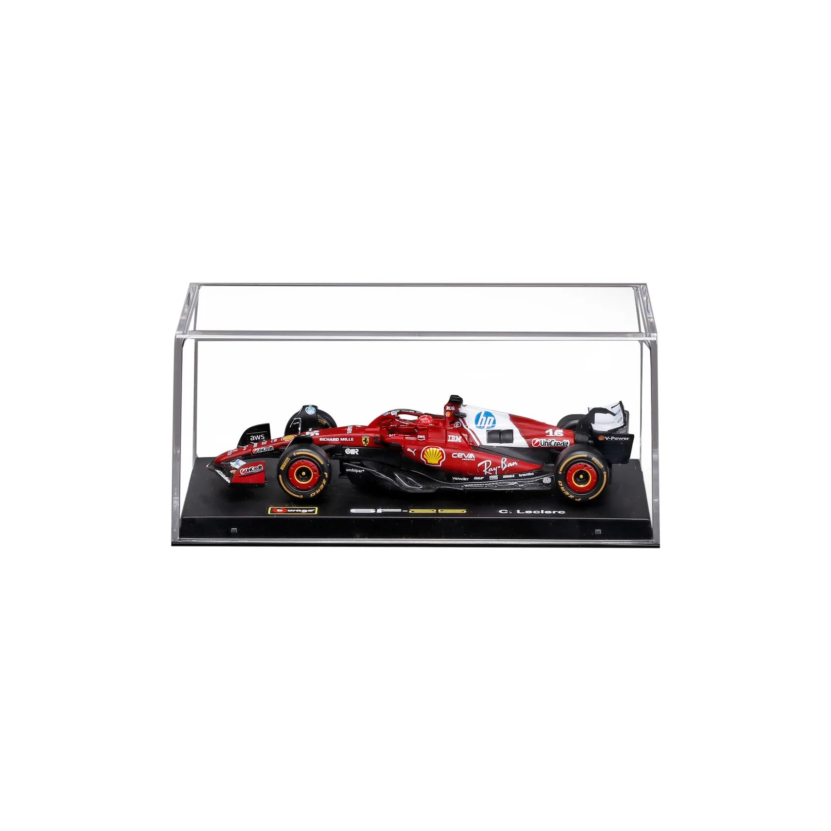 Bburago - Ferrari SF-25 Charles Leclerc #16 F1 2025 (1/43 Scale Model)