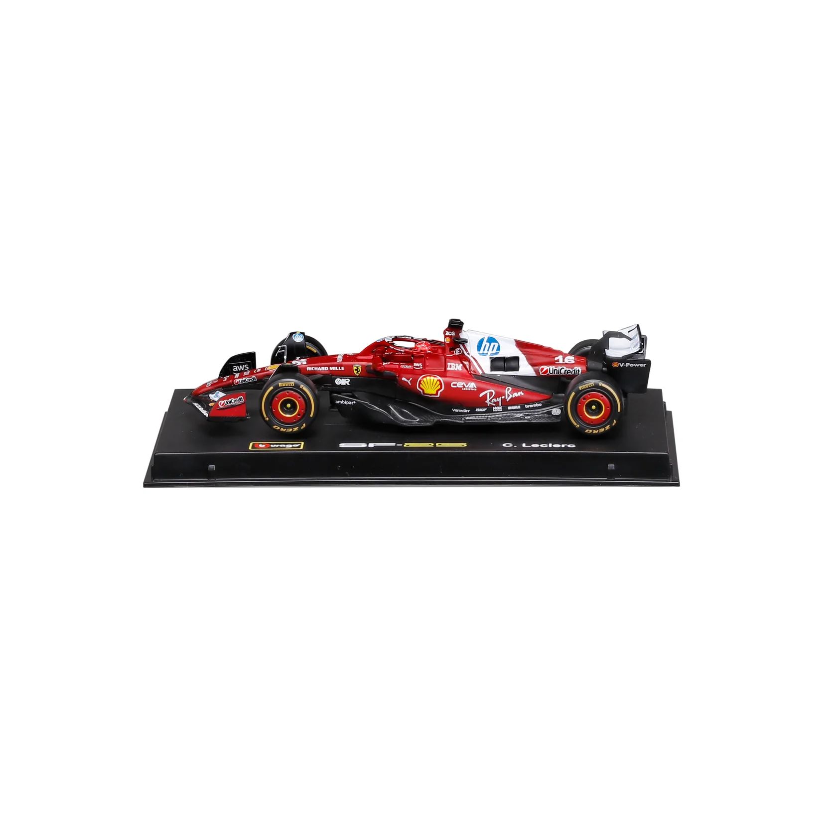 Bburago - Ferrari SF-25 Charles Leclerc #16 F1 2025 (1/43 Scale Model) - Image 4