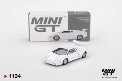 Mini GT - Lamborghini Countach 25th Anniversary White (1/64 Scale Model)