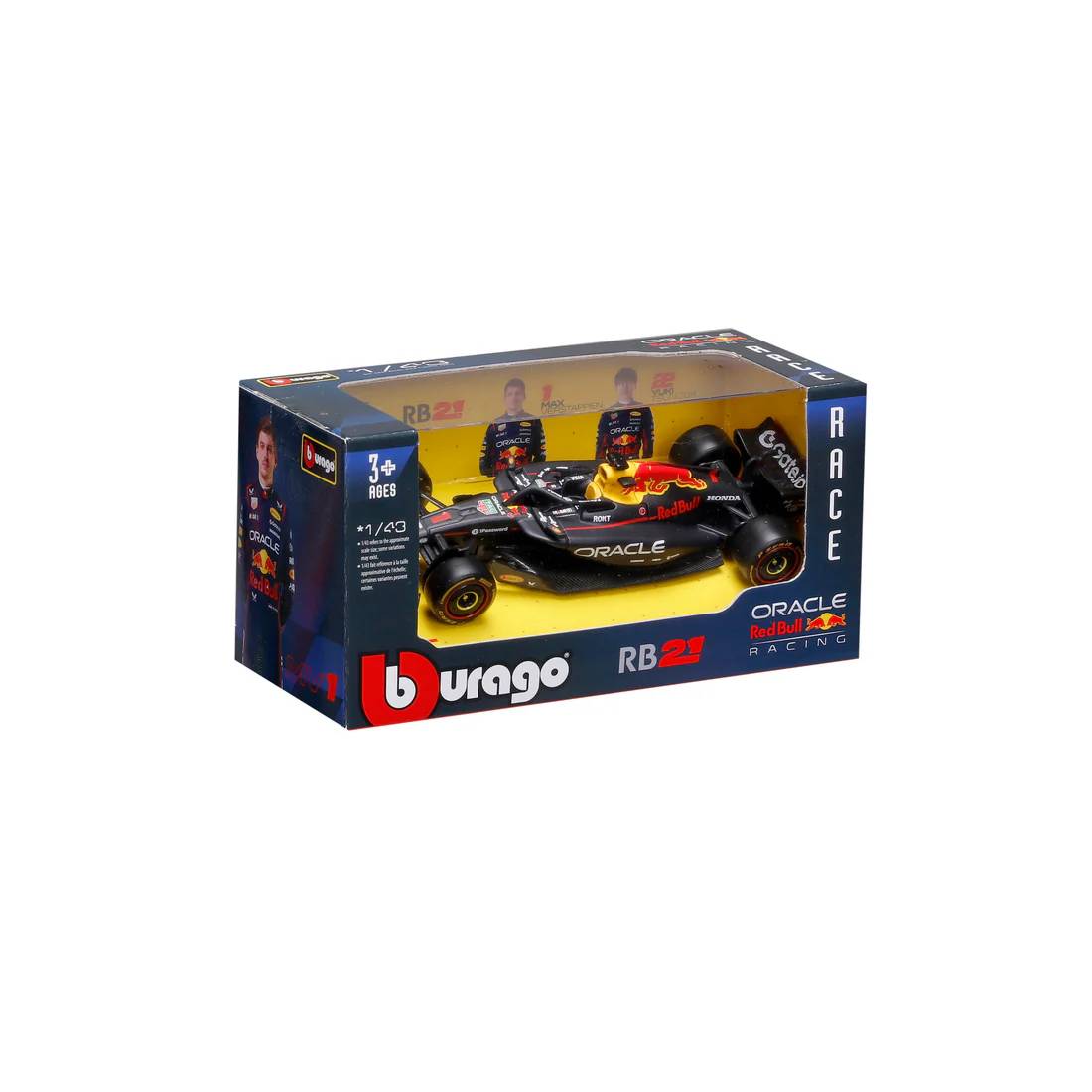 Bburago - Red Bull Racing RB21 2025 #1 Max Verstappen (1/43 Scale Model) - Image 2