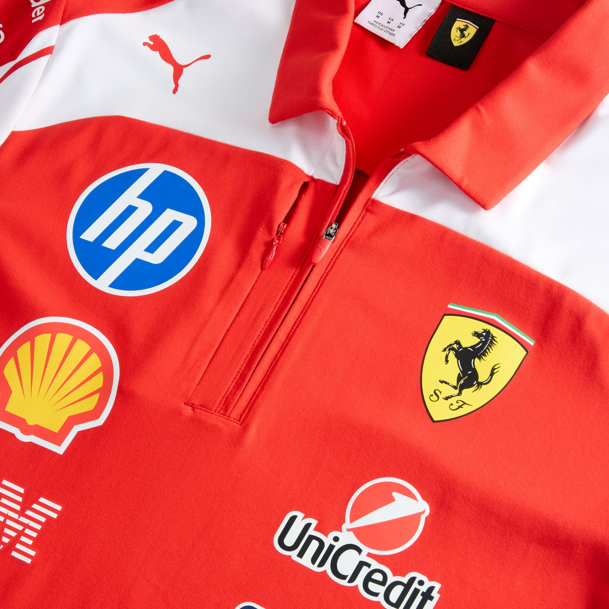 Scuderia Ferrari HP Replica Authentic Polo Unisex - PUMA Red - Image 3