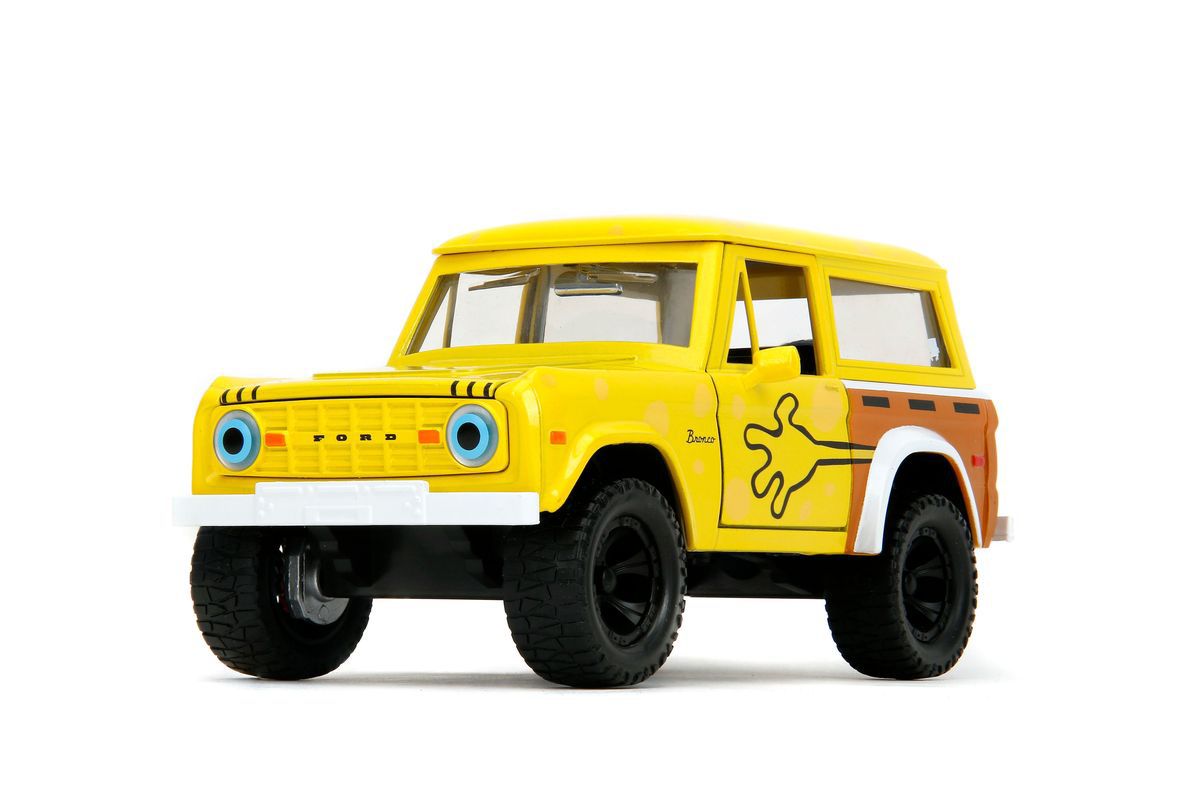 Jada Toys - Spongebob Ford Bronco 1973 (1:24 Scale Model) with Figure - Image 2