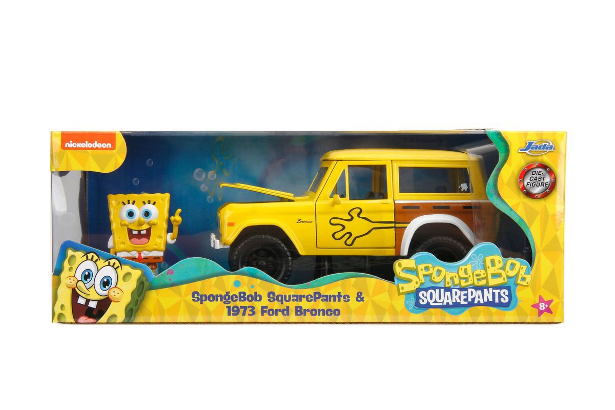 Jada Toys - Spongebob Ford Bronco 1973 (1:24 Scale Model) with Figure - Image 5