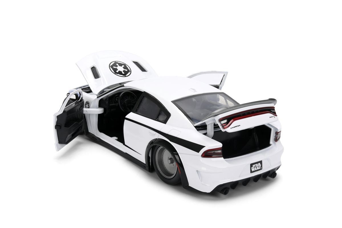 Jada Toys - Star Wars Storm Trooper Dodge Charger SRT Hellcat 2021 (1:24 Scale Model) with Die-Cast Figure - Image 7