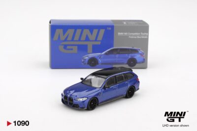 Mini GT - BMW M3 Competition Touring Portimao Blue Metallic (1:64 Scale Model)