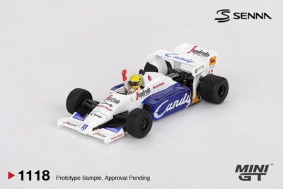 Mini GT - Toleman TG184 #19 Ayrton Senna 1984 Monaco Grand Prix 2nd Place (1:64 Scale Model)