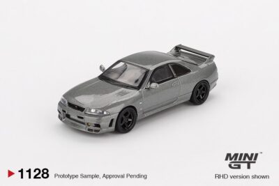 Mini GT - NISSAN Skyline GT-R R33 Dark Metal Gray (NISMO BCNR33 CRS Version) (1:64 Scale Model)