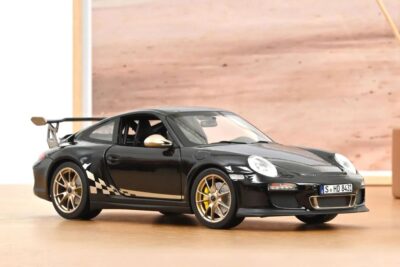 Norev - Porsche 911 (997-2) GT3 RS 2009 - Black w/Gold Accents (1:18 Scale Model)