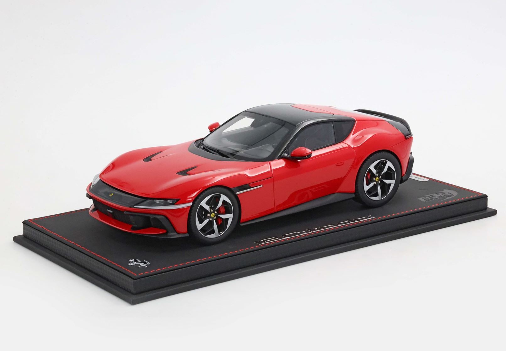 BBR Models - Ferrari 12Cilindri Coupe Rosso Corsa Silver Rims and Red Brakes (1:18 Scale Model)
