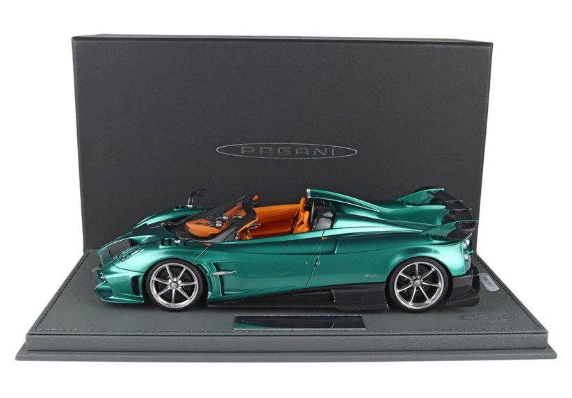 BBR Models - Pagani Imola Roadster Rio Green (1:18 Scale Model) - Image 9