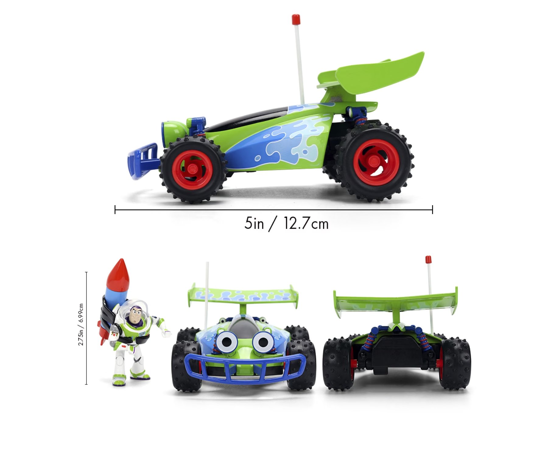 Jada Toys - RC Toy Story Buggy with Buzz (1:24 Scale Model) - Image 3