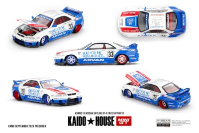 Mini GT - Kaido House Nissan Skyline GT-R (R33) BFTHR VI (1:64 Scale Model)