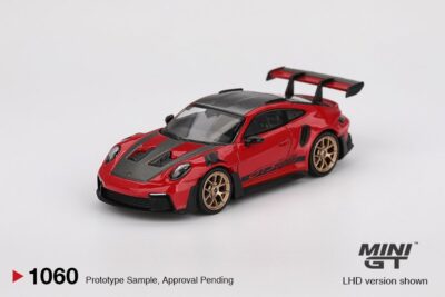 Mini GT - Porsche 911 (992) GT3 RS Weissach Package Guards Red (1:64 Scale Model)