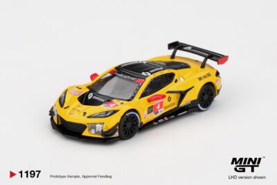 Mini GT - Chevrolet Corvette Z06 GT3.R #4 Corvette Racing by Pratt Miller Motorsports 2025 IMSA Daytona 24 Hrs (1:64 Scale Model)