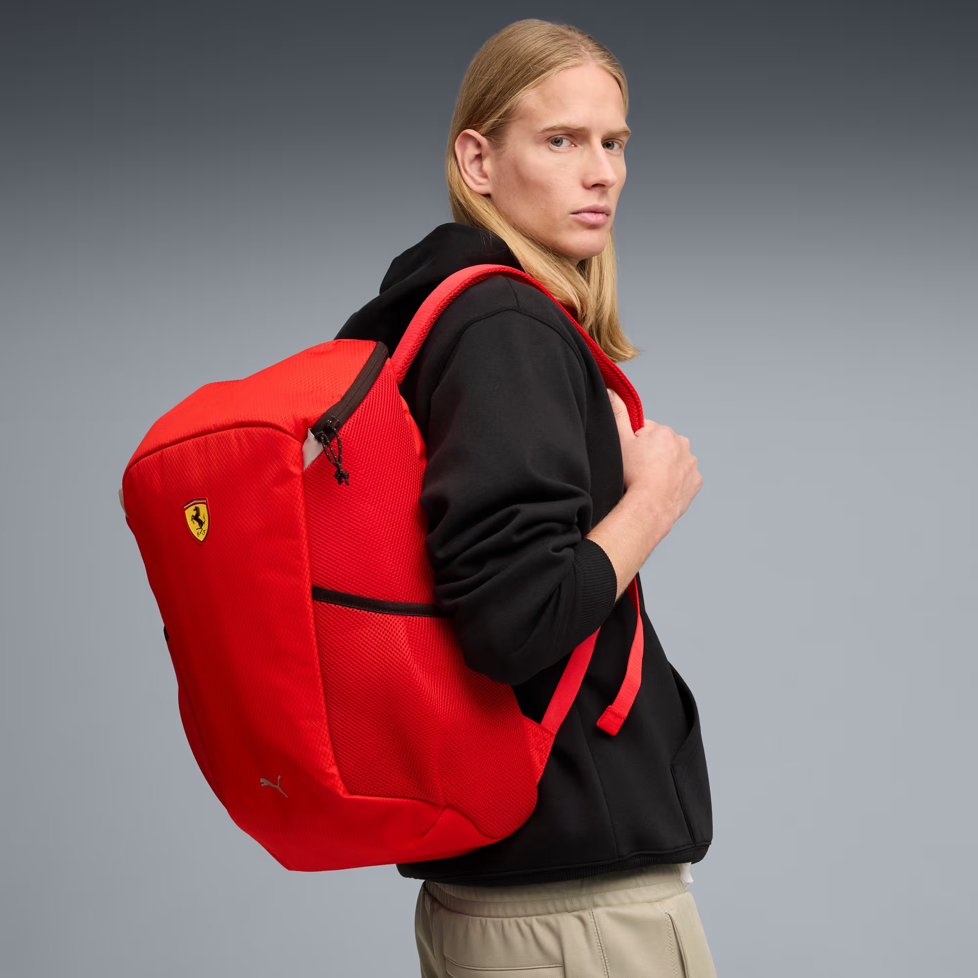 Scuderia Ferrari Large 22L Backpack - Rosso Corsa - Image 2