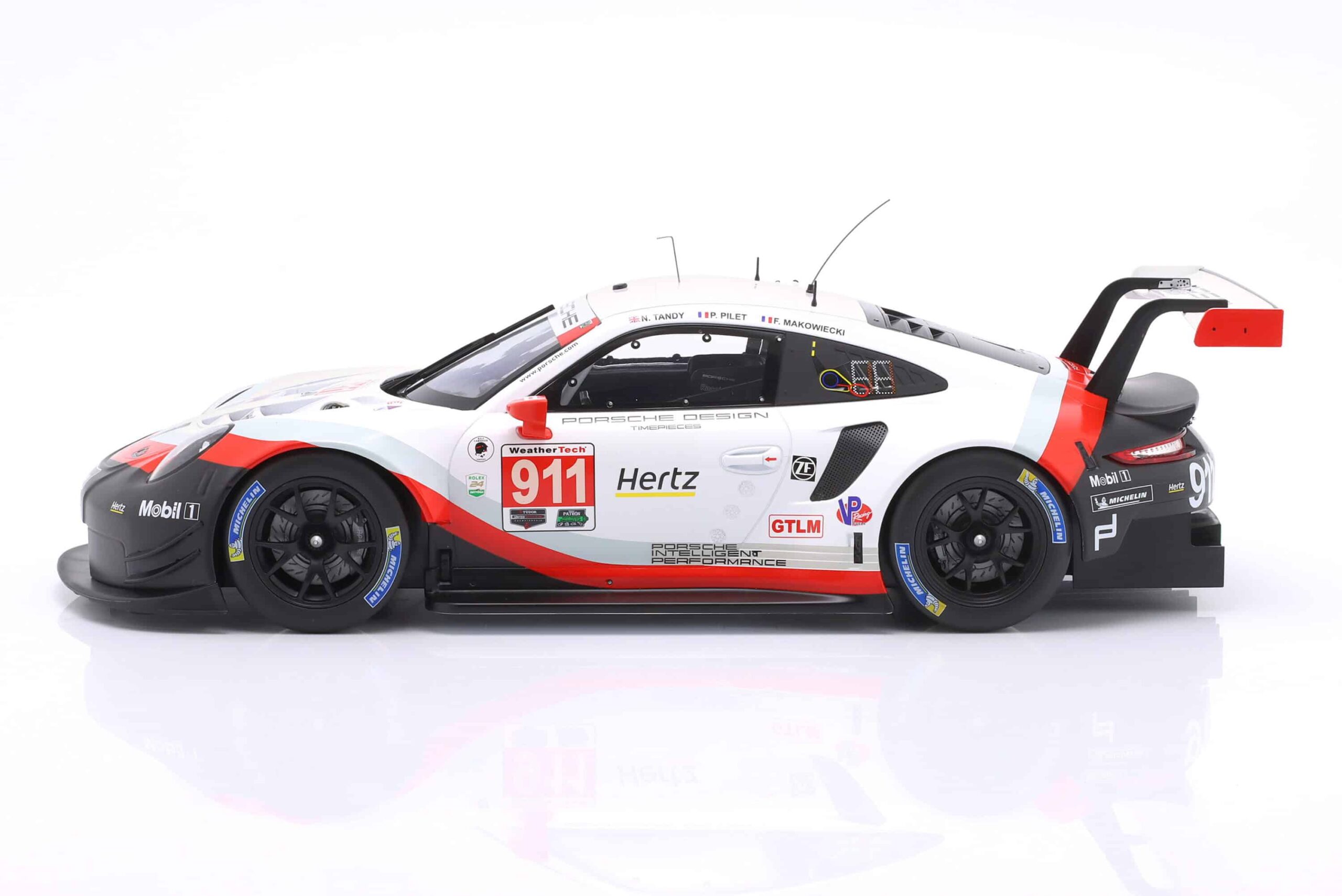 IXO Models - Porsche 911 (991) RSR #911 24h Daytona 2018 Porsche GT Team (1:12 Scale Model) - Image 7