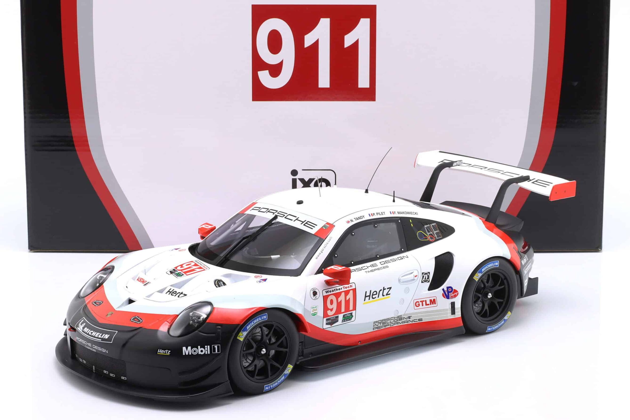 IXO Models - Porsche 911 (991) RSR #911 24h Daytona 2018 Porsche GT Team (1:12 Scale Model) - Image 8