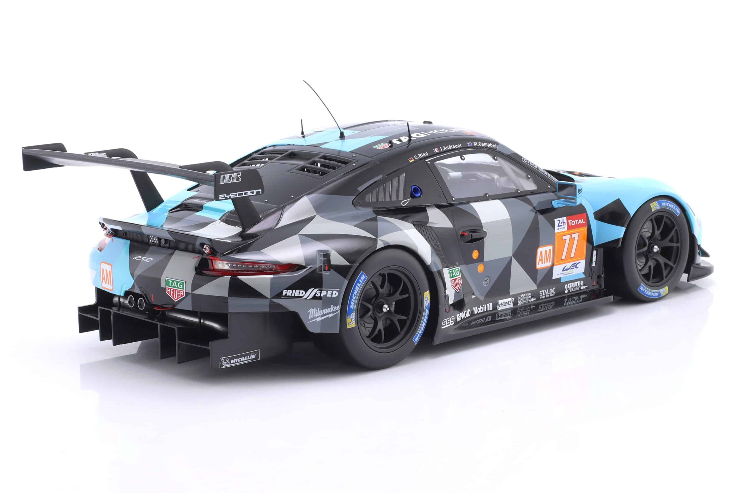 IXO Models - Porsche 911 RSR #77 Winner LMGTE-Am 24h LeMans 2018 Dempsey Proton (1:12 Scale Model) - Image 2