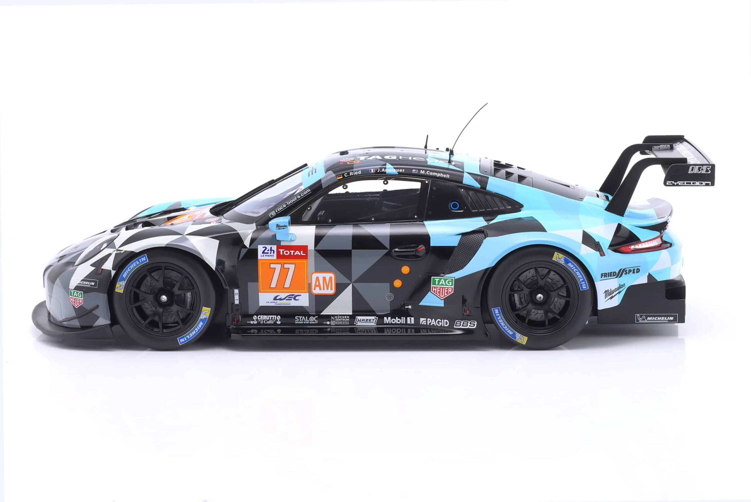IXO Models - Porsche 911 RSR #77 Winner LMGTE-Am 24h LeMans 2018 Dempsey Proton (1:12 Scale Model) - Image 3