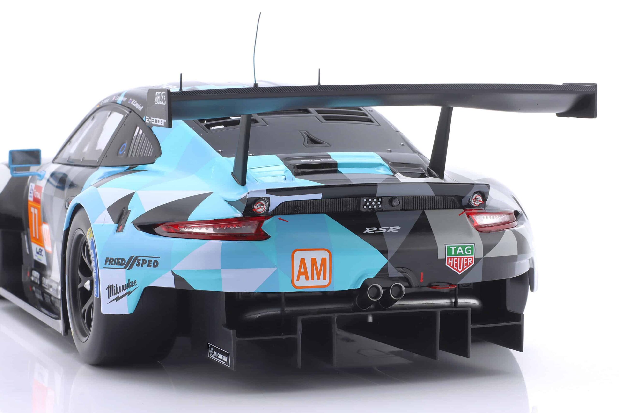 IXO Models - Porsche 911 RSR #77 Winner LMGTE-Am 24h LeMans 2018 Dempsey Proton (1:12 Scale Model) - Image 6