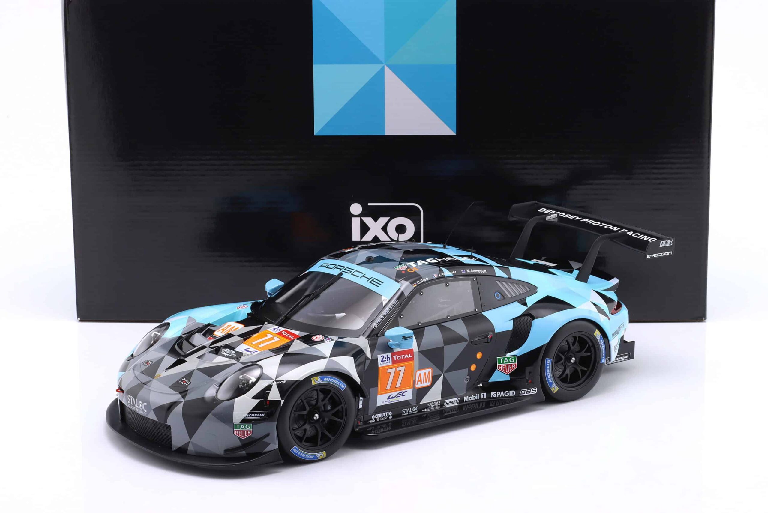 IXO Models - Porsche 911 RSR #77 Winner LMGTE-Am 24h LeMans 2018 Dempsey Proton (1:12 Scale Model) - Image 7